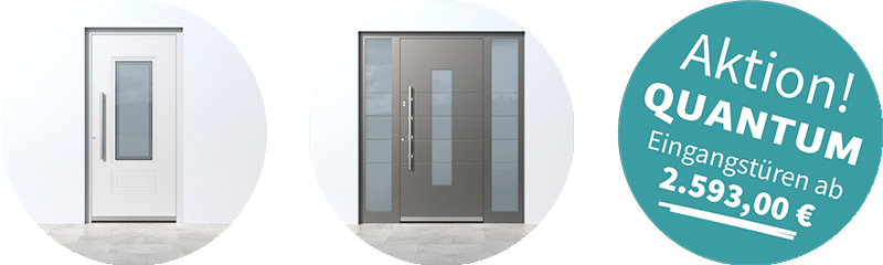 Aktion Quantum: Aluminium-Haustüren ab 2.593 €